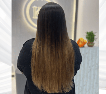 Silk bliss protein treatment before & after