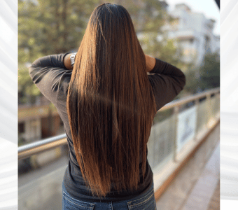 Silk bliss protein treatment before & after